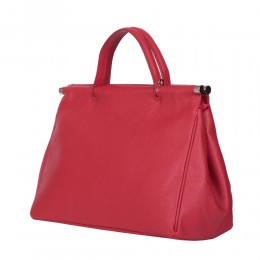 Camila, női természetes bőr táska, piros