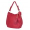 Edina, női természetes bőr táska, piros