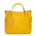Fabiana, női természetes bőr táska, sárga