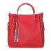 Fabiana, női természetes bőr táska, piros