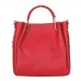 Fabiana, női természetes bőr táska, piros