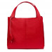 Naomi női, természetes bőr táska, piros