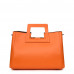 Armina természetes bőrből készült női táska, narancssárga