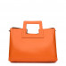 Armina természetes bőrből készült női táska, narancssárga