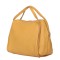 Evelyn, női természetes bőr táska, sárga