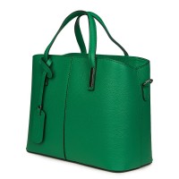 Gianna, természetes bőr táska, zöld