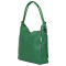Mia női, természetes bőr táska, zöld