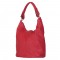 Silvia női, természetes bőr táska, piros