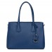 Valentina, női természetes bőr táska, kék