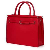 Giorgia, természetes bőr táska, piros