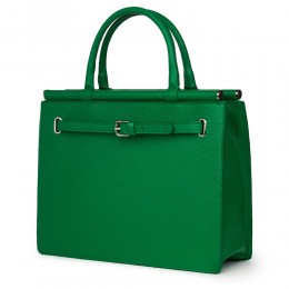 Giorgia, természetes bőr táska, zöld