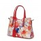 Mariella FF4, virágmintás, természetes bőr táska