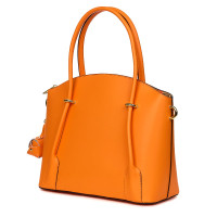 Gabriella, női természetes bőr táska, narancssárga