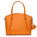 Gabriella, női természetes bőr táska, narancssárga