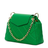 Evia, természetes bőrből készült, női táska, zöld