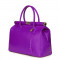 Bianca, természetes bőr táska, lila