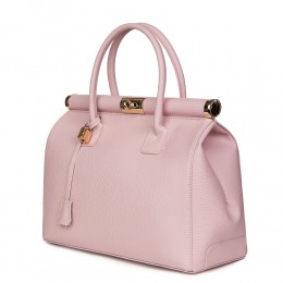 Bianca, természetes bőr táska, rózsaszín
