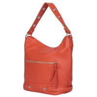 Cellia női, természetes bőr táska, narancssárga