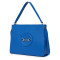 Delia, női természetes bőr táska, kék