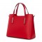 Ligia, női természetes bőr táska, piros