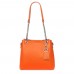 Paula, női természetes bőr táska, narancssárga