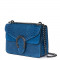 Diane, alkalmi táska, természetes bőrből, kék