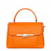 Sierra, alkalmi táska, természetes bőrből, narancssárga