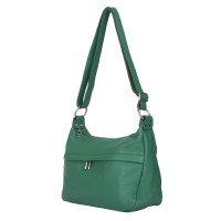 Amelia, alkalmi táska, természetes bőrből, zöld