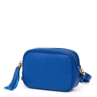 Vica, alkalmi táska, természetes bőrből, kék