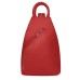 Julio, természetes bőrből készült hátizsák, piros